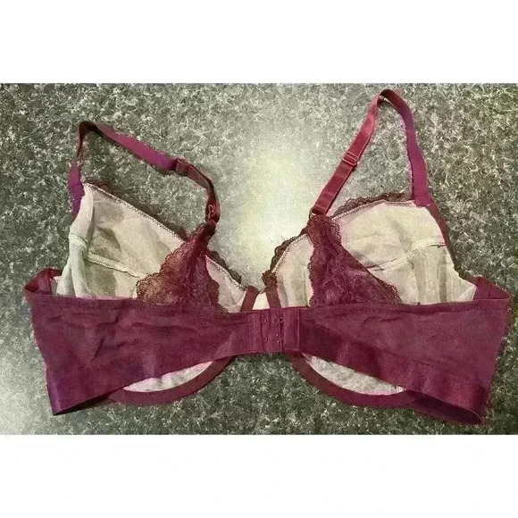 Maidenform Women's 40DD Purple Lace Bra J Hook Convertible Self Expressions - Picture 4 of 7